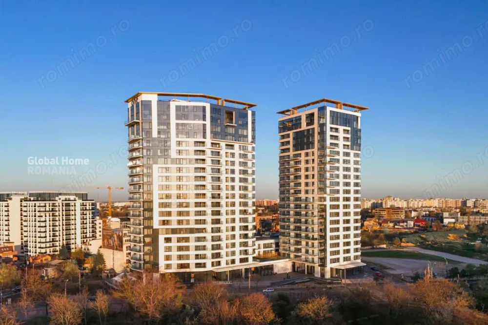 Panoramic View 16 Floor • 4 Rooms + 2 Parking • One Verdi Park • Floreasca