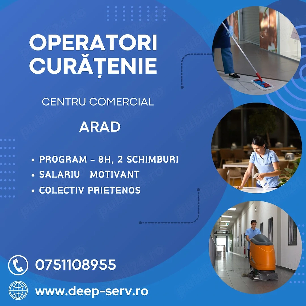 Arad - operatori curatenie centru comercial
