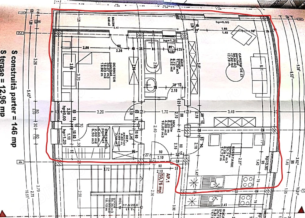 Propietar - Apartament 2 Camere   Bulevardul Soarelui   Complet Mobilat si Utilat