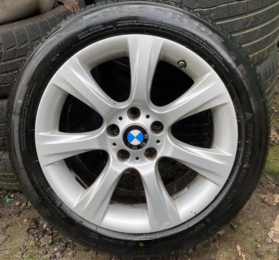 VAND  set jante original BMW r18 cu anvelope 225 50 18 jantele sunt 8x18" ET34 BMW styling 396 Silve