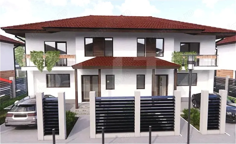 Duplex modern de vânzare în Sânpetru – construcție 2023, teren 250 mp