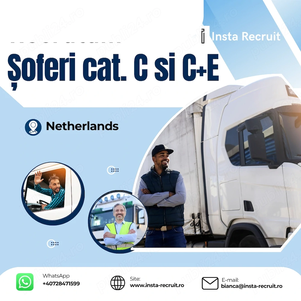 Șoferi categoria C și C+E în Olanda