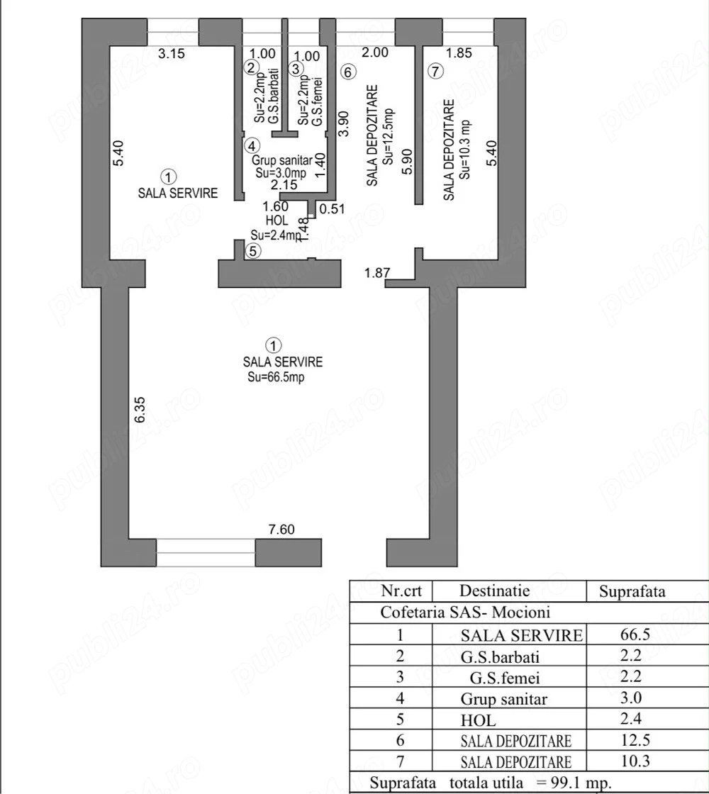 Spatiu Comercial zona exclusivista