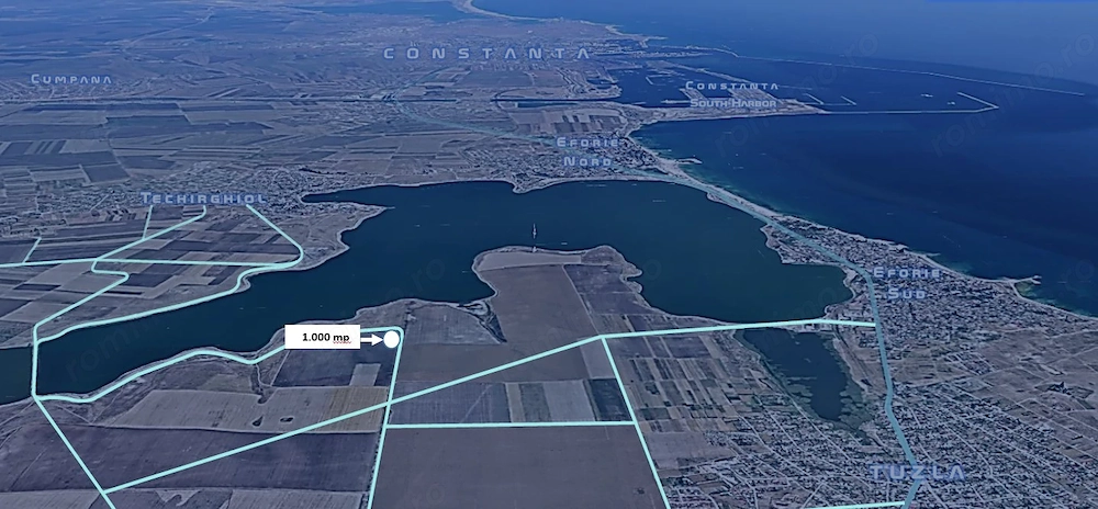 Oportunitate, 1.000 mp, in prima linie a lacului Techirghiol