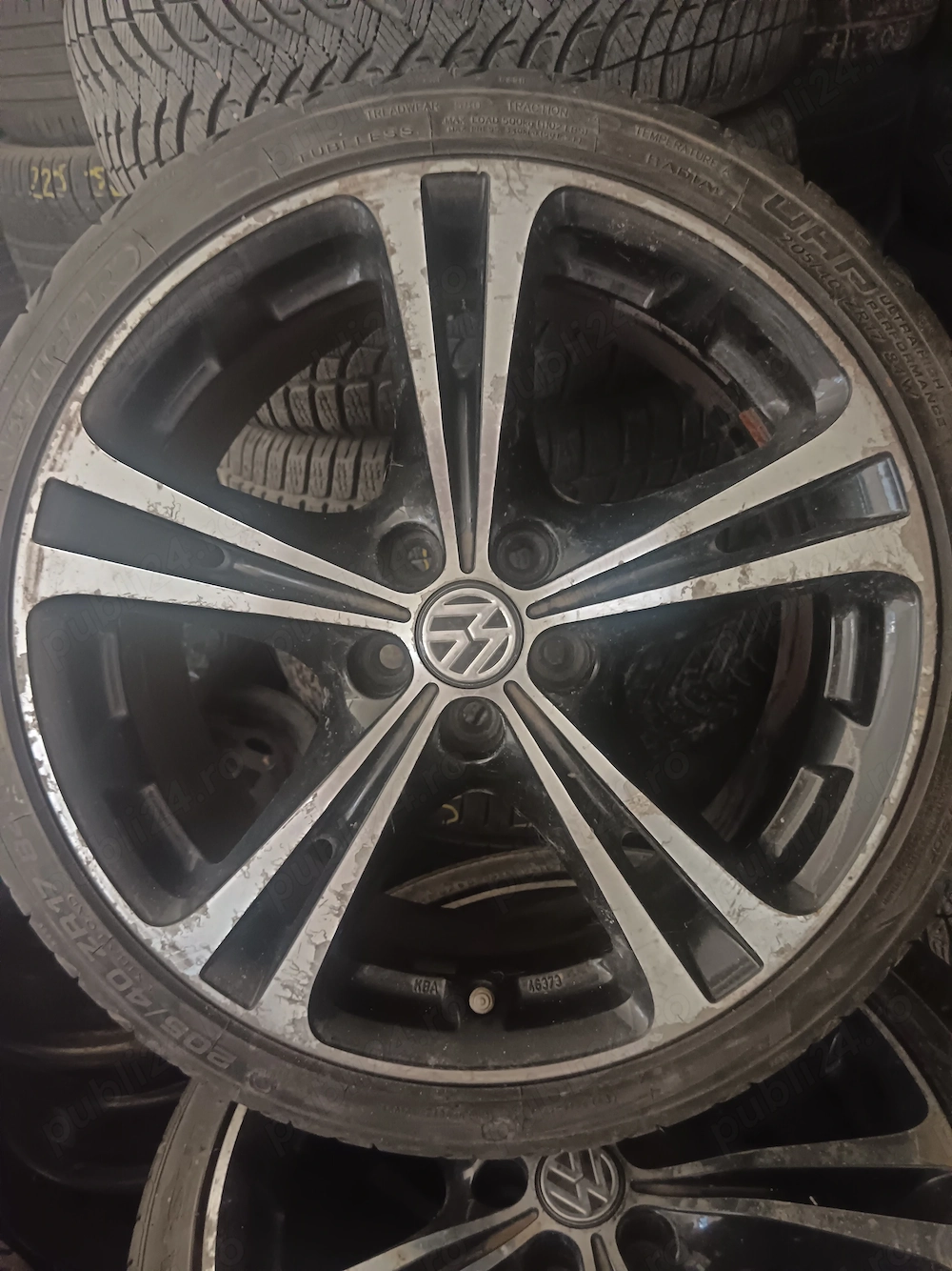 Jante aliaj vw cu cauciucuri vara 