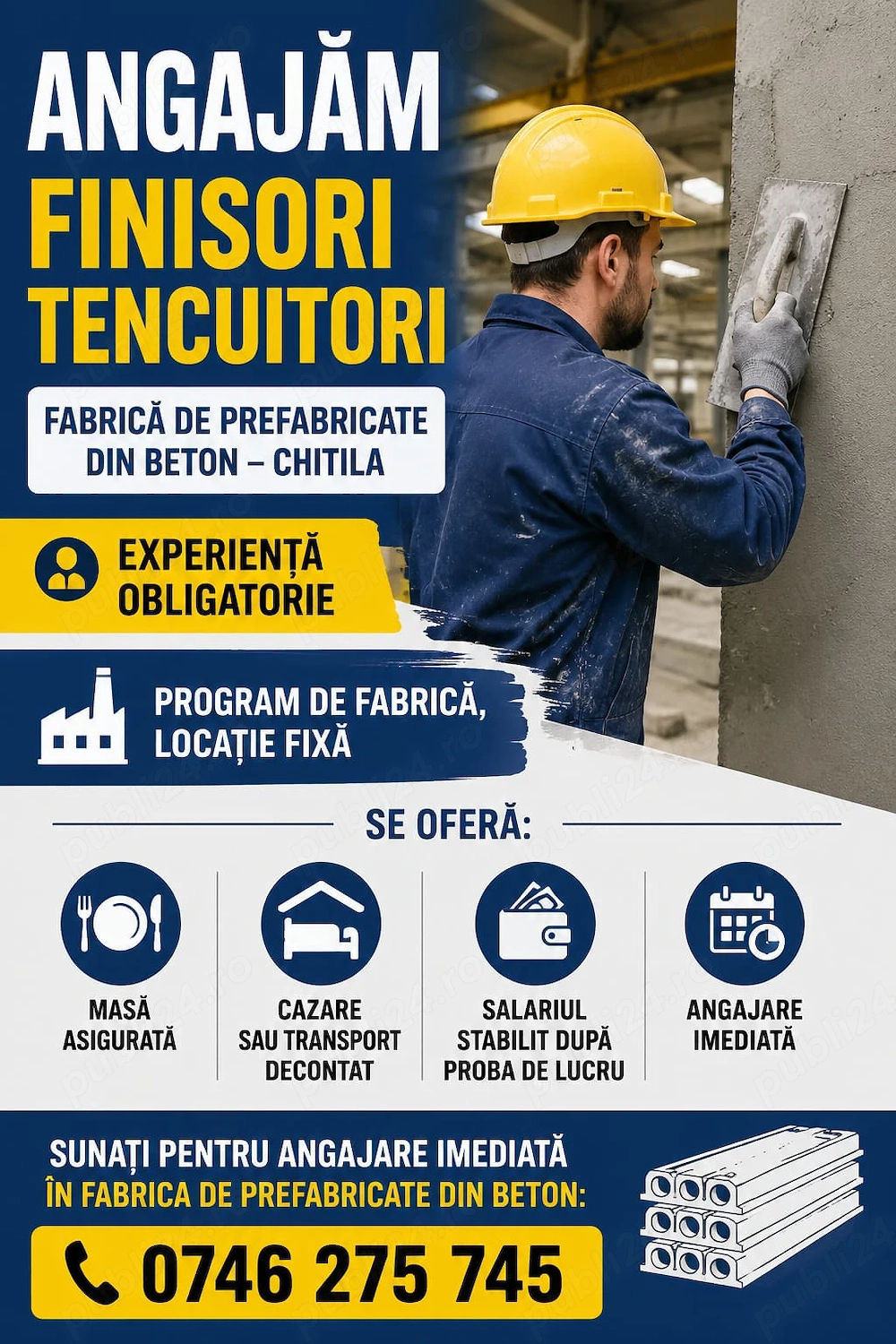 FINISOR tencuitor- fabrica Chitila