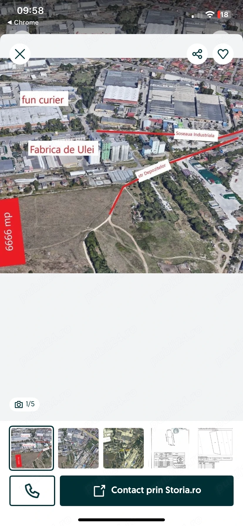 Tere intravilan industrial 1285mp