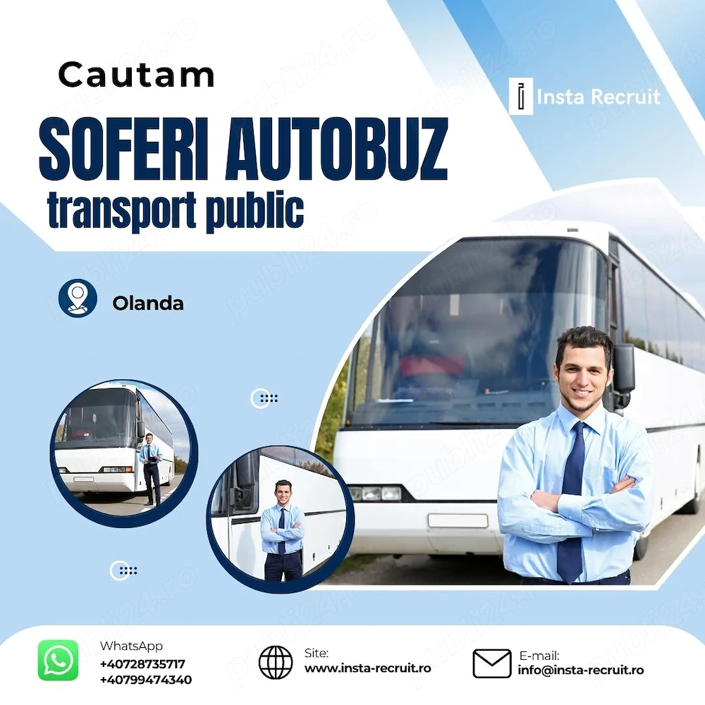 Soferi Categoria D - Olanda   Pana la 3500 NET