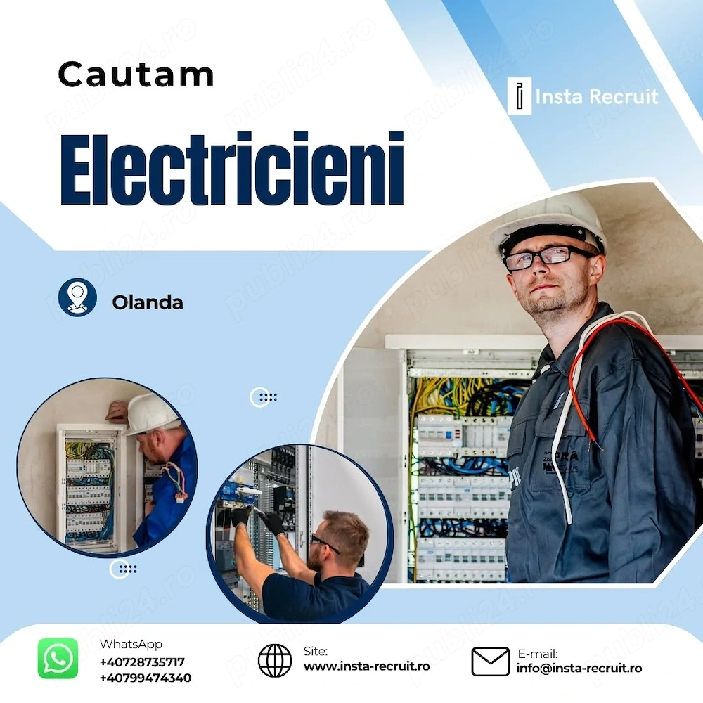 Recrutăm Electricieni - Olanda 