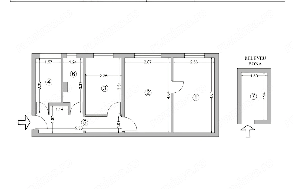 Groapa-apartament 3 camere,parter,boxa