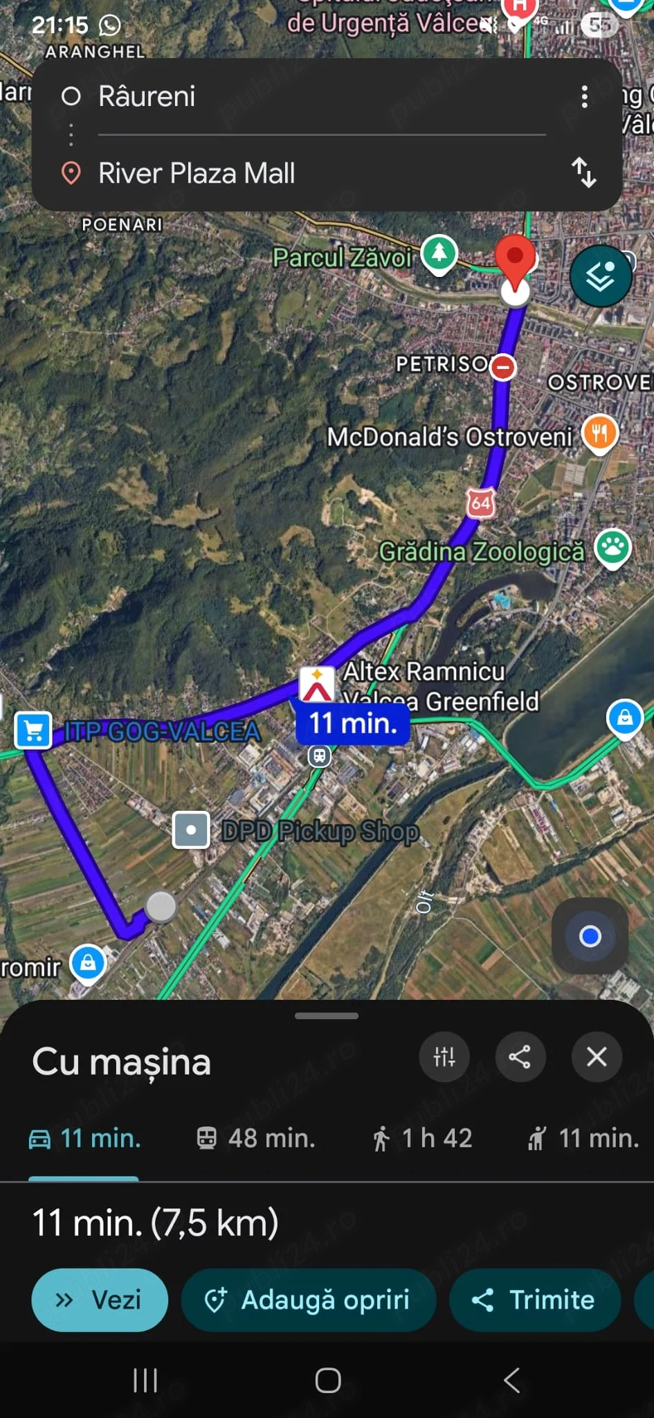 Teren Intravilan  - drumul garii Ramnicu Valcea