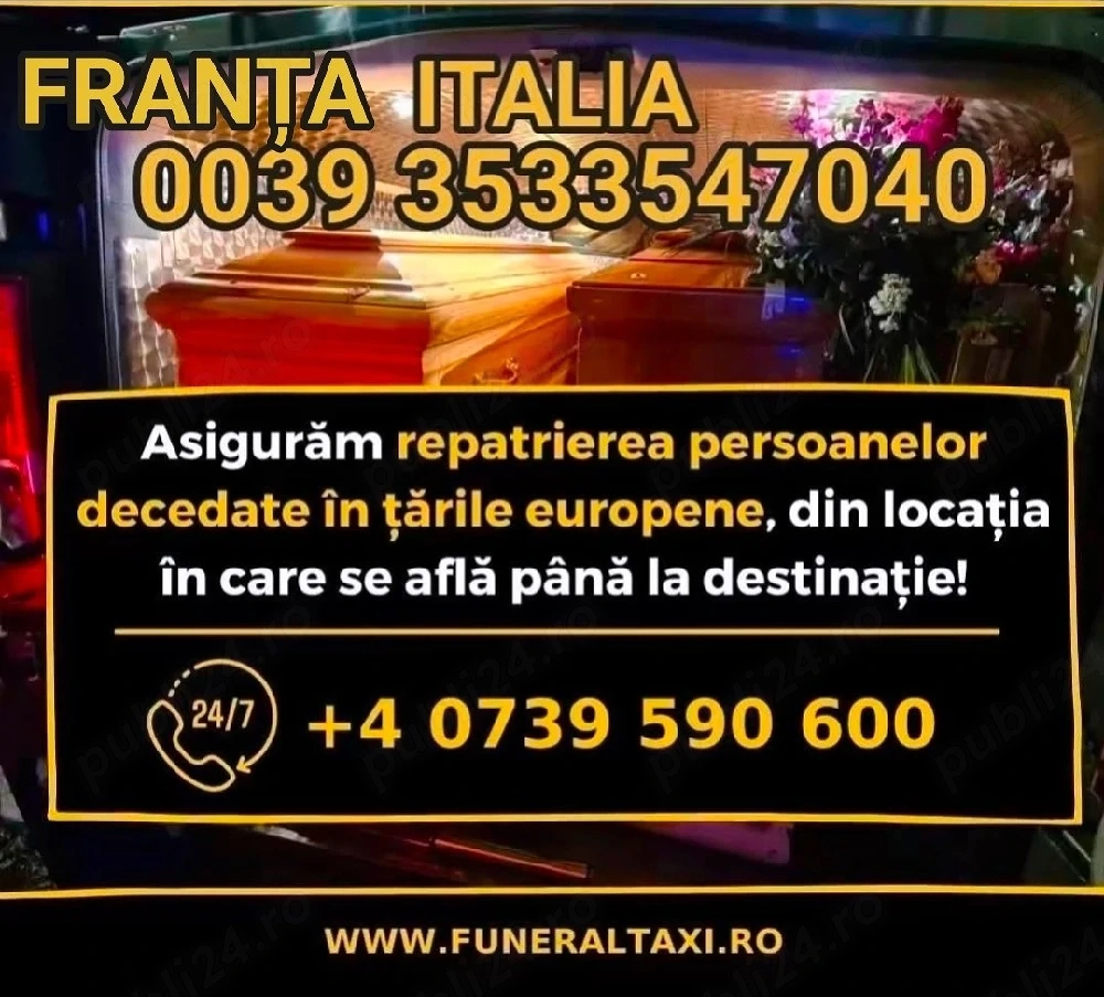 repatriere funerară italia Germania 