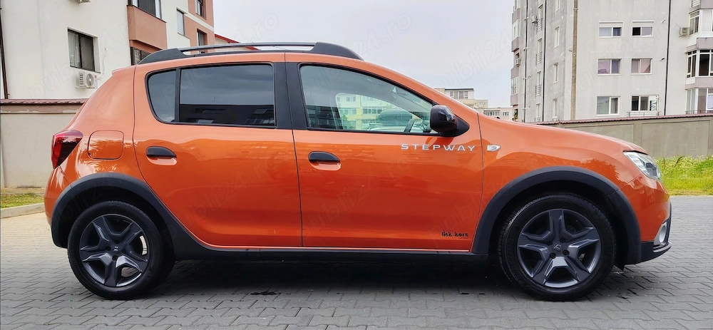 Sandero Stepway Prestige orange Carte scoasa 2017 0,9 turbo benzina, 186000km
