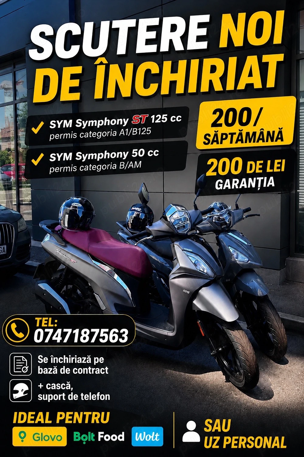 Închiriez scutere NOI!