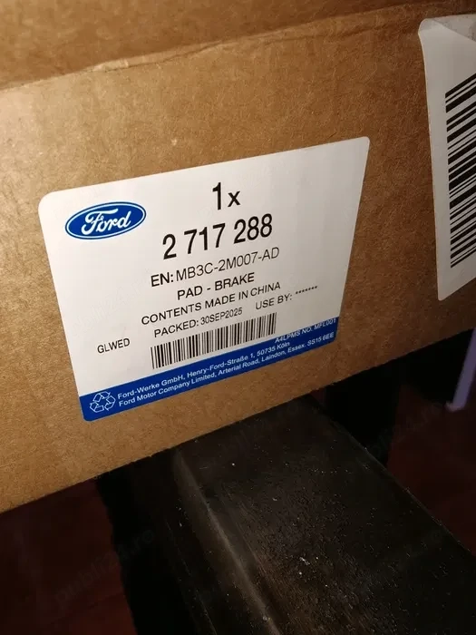 Placute frana spate Ford Ranger 2023