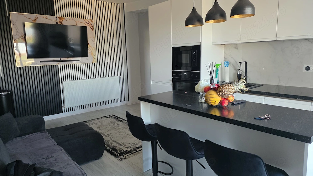 Apartament 3 camere | Vedere superbă către lac | Mobilat modern | Bloc nou