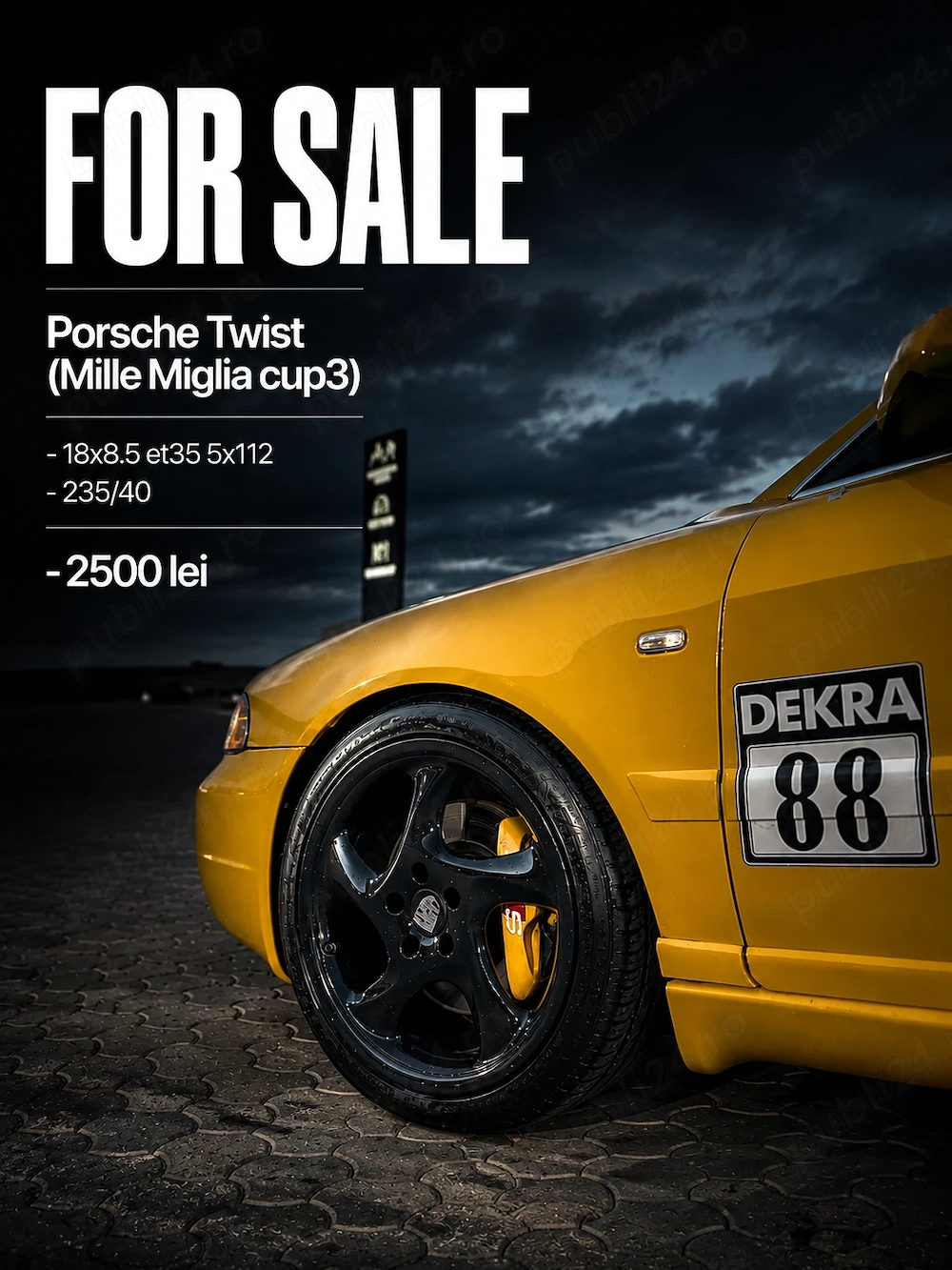 Jante Porsche Twist Mille Miglia cup3, 5x112, 18x8.5, et35
