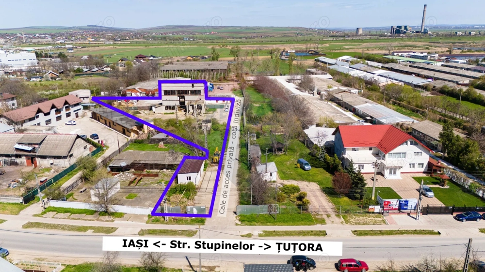 Teren industrial de vânzare 3.800mp Tomești - Iași - Str. Stupinelor