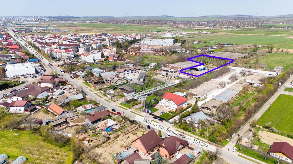 Teren industrial de vânzare 4.990mp Tomești - Iași - Str. Stupinelor