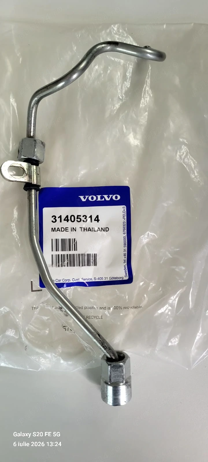 Conducta alimentare combustibil volvo v40 d3