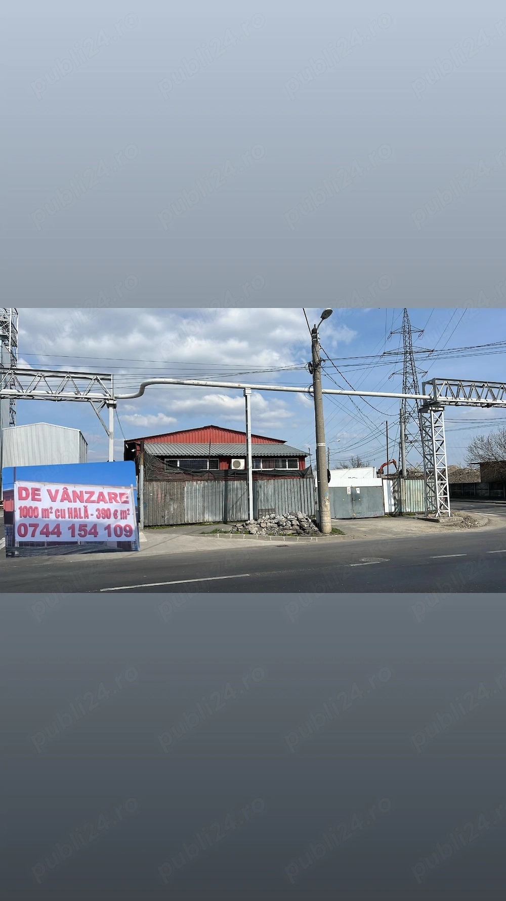 Vând hală metalică + teren în Galați
