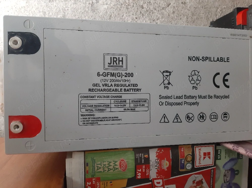 Acumulator gel JRH 12V 200Ah