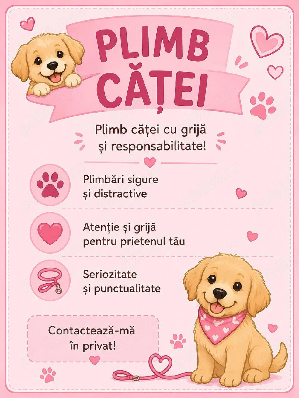 Plimb cățeluși Brașov!