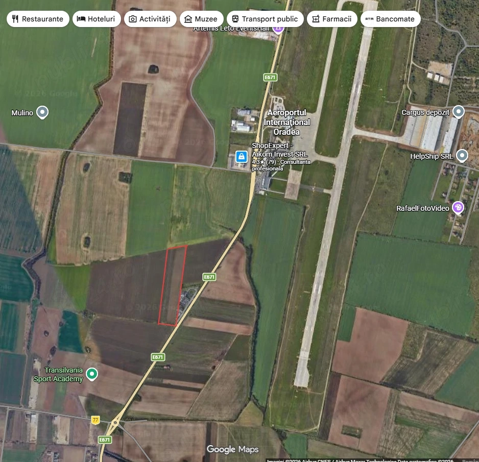Teren intravilan Oradea 23.000mp - Oportunitate Investitie Imobiliara - Proiect Hotel Aeroport