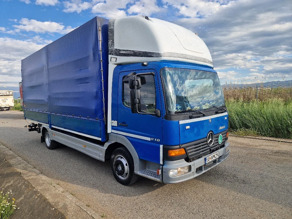 mercedes 818 atego ,prelata cu lift