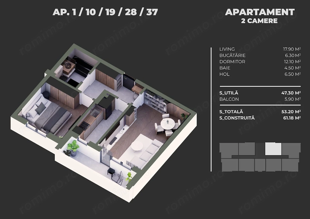 Ap. 2 camere de comandat
