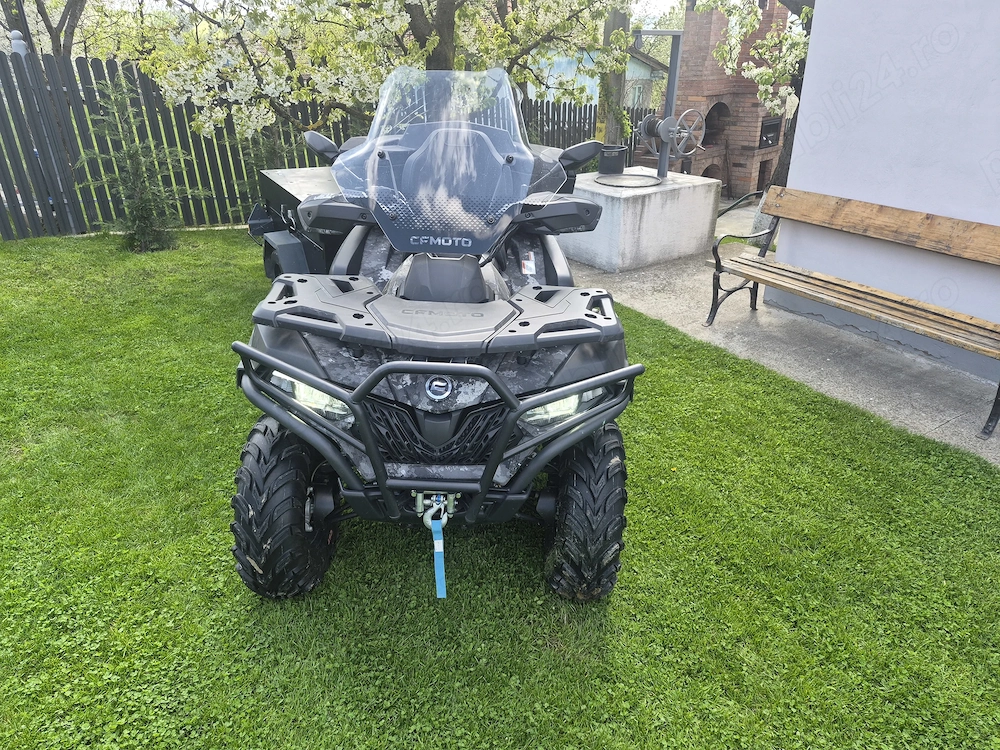 Vând atv cf moto 625 plus remorcă 