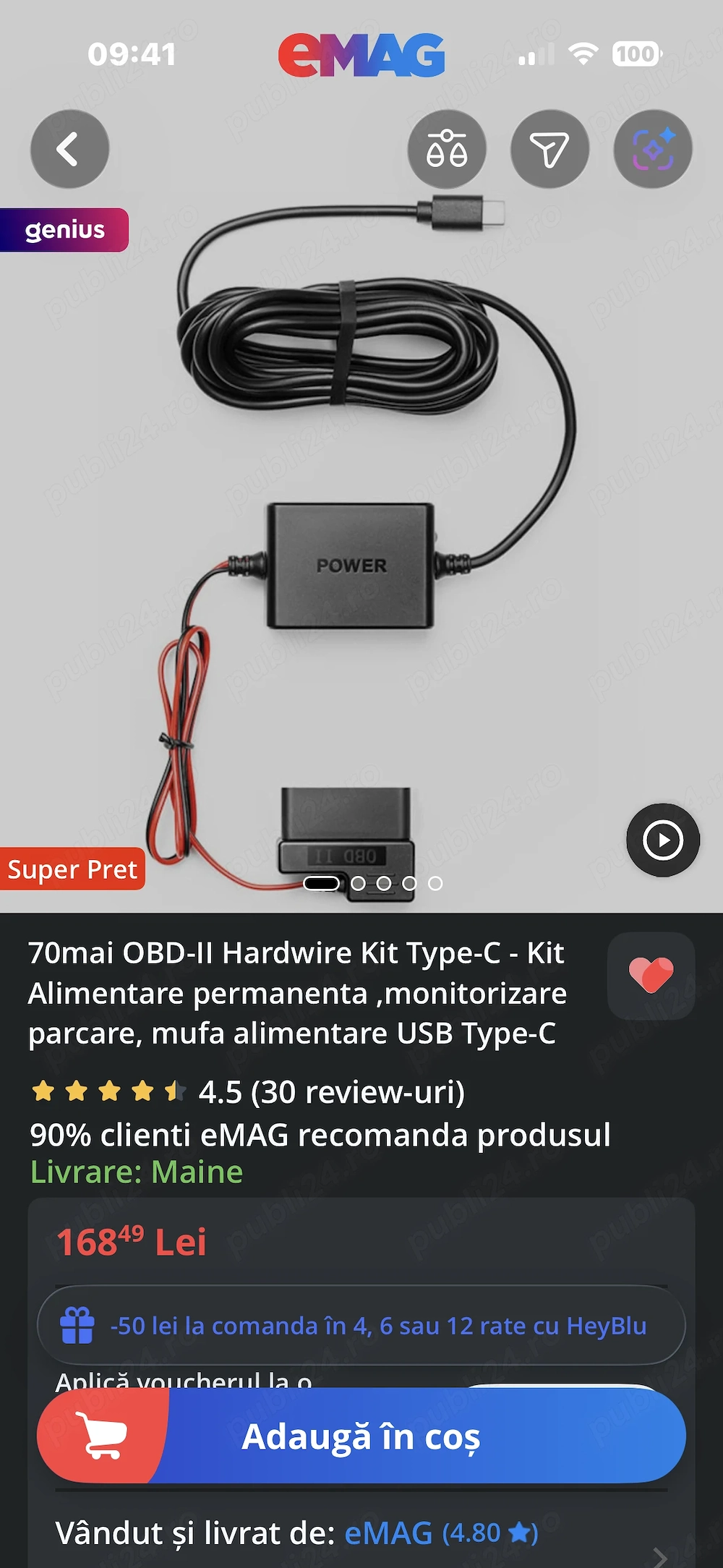 Kit alimentare obd2 