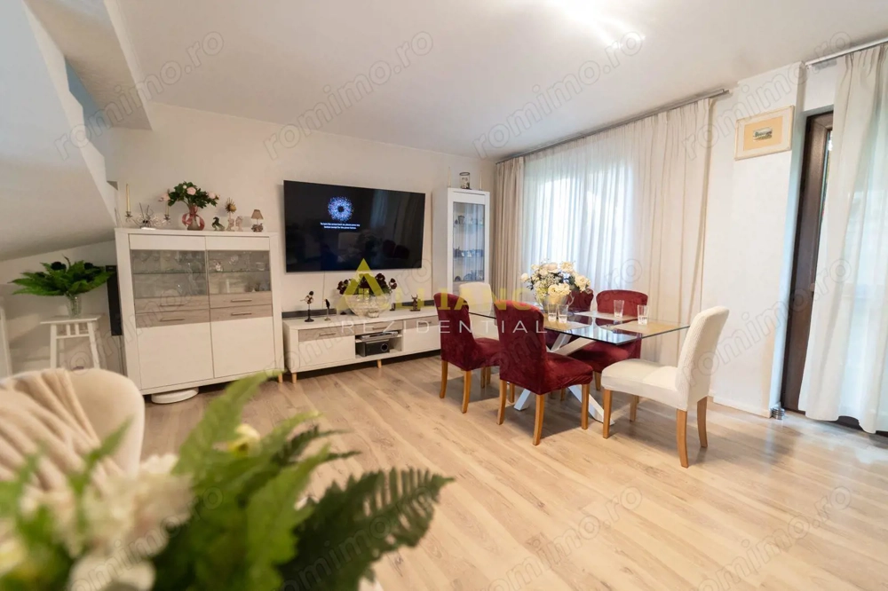 Casa tip insiruita | 4 camere + mansarda locuibila | Complet mobilata si utilata | 2 locuri de parca