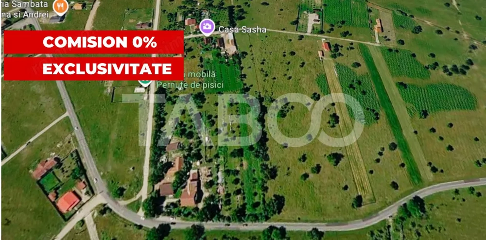 Teren extravilan de vanzare 2580 mp in Statiunea Sambata de Sus 