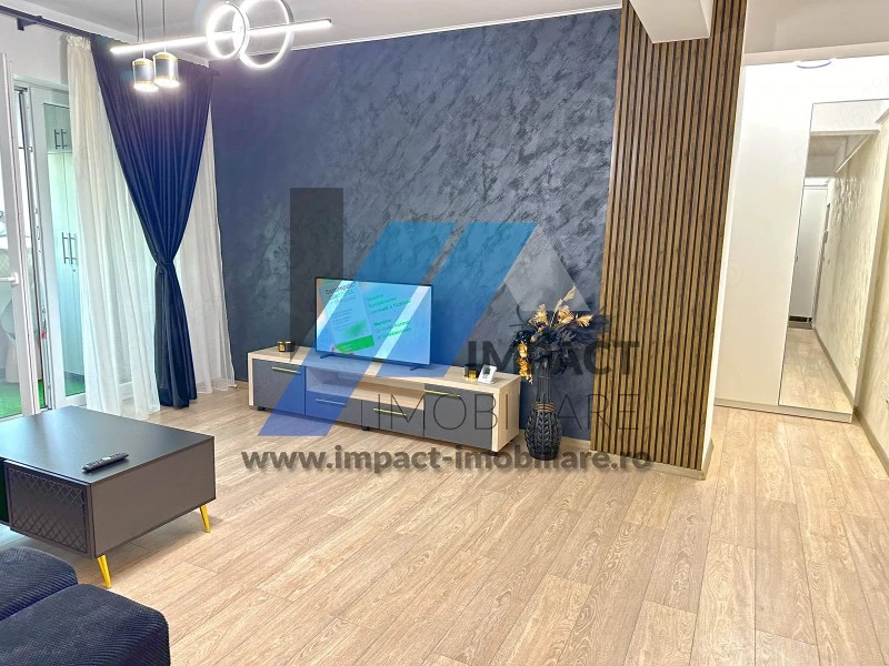 2 camere mobilate si utilate LUX, Brazda, etaj2 cu lift, centrala termica, bloc nou