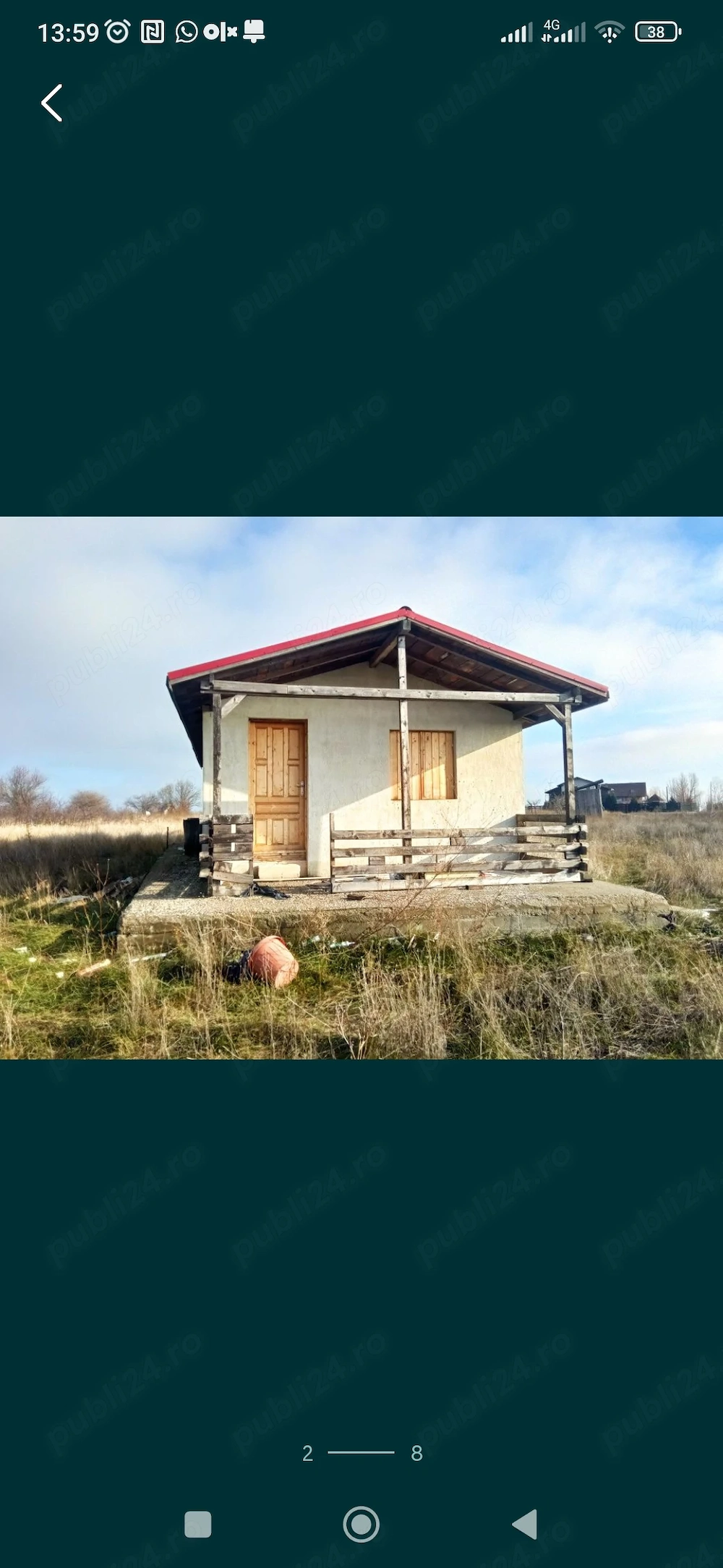 Inchiriez Cabana Casa 70mp cu pamant 10.000mp in Letca Noua, GR la o distanta de 39km de Bucuresti