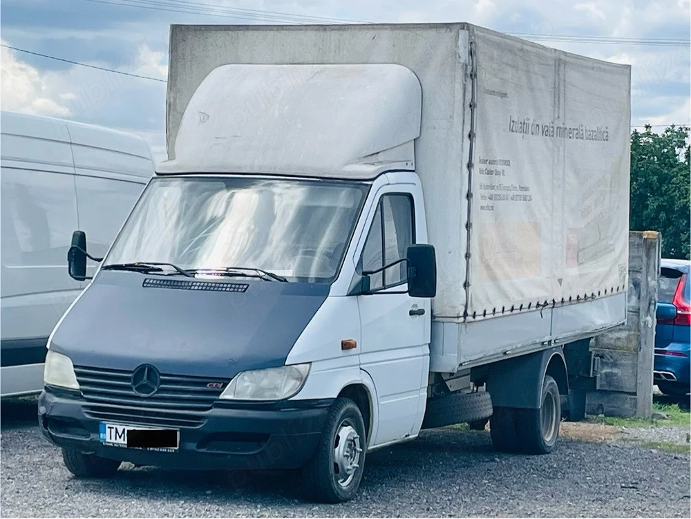 Mercedes Sprinter 2.2 Diesel an.2002 camioneta 3,5t cu prelata roti Duble pe spate 