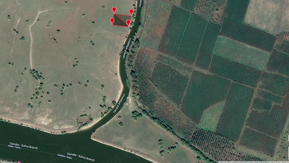 Teren extravilan in Delta Dunarii cu deschidere la apa