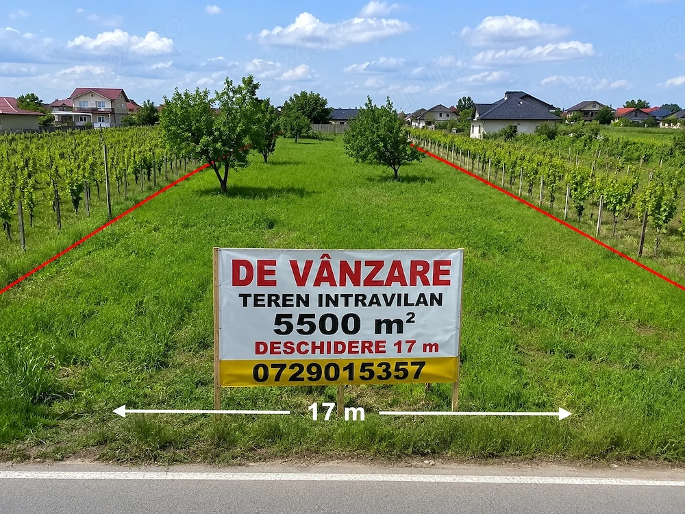 Vând teren intravilan 