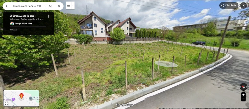 Teren intravilan 798 mp, front dublu, pretabil lotizare | Ștefănești