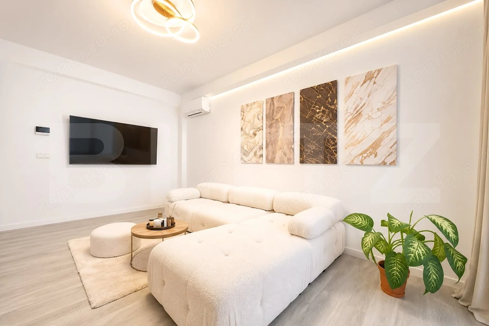 Apartament 2 camere, 54 mp, complet mobilat utilat, parcare inclusă, zona Giroc
