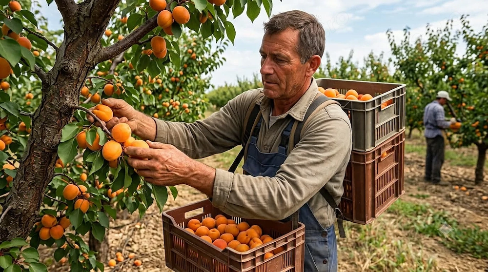 Avem la cules de caise și nectarine 