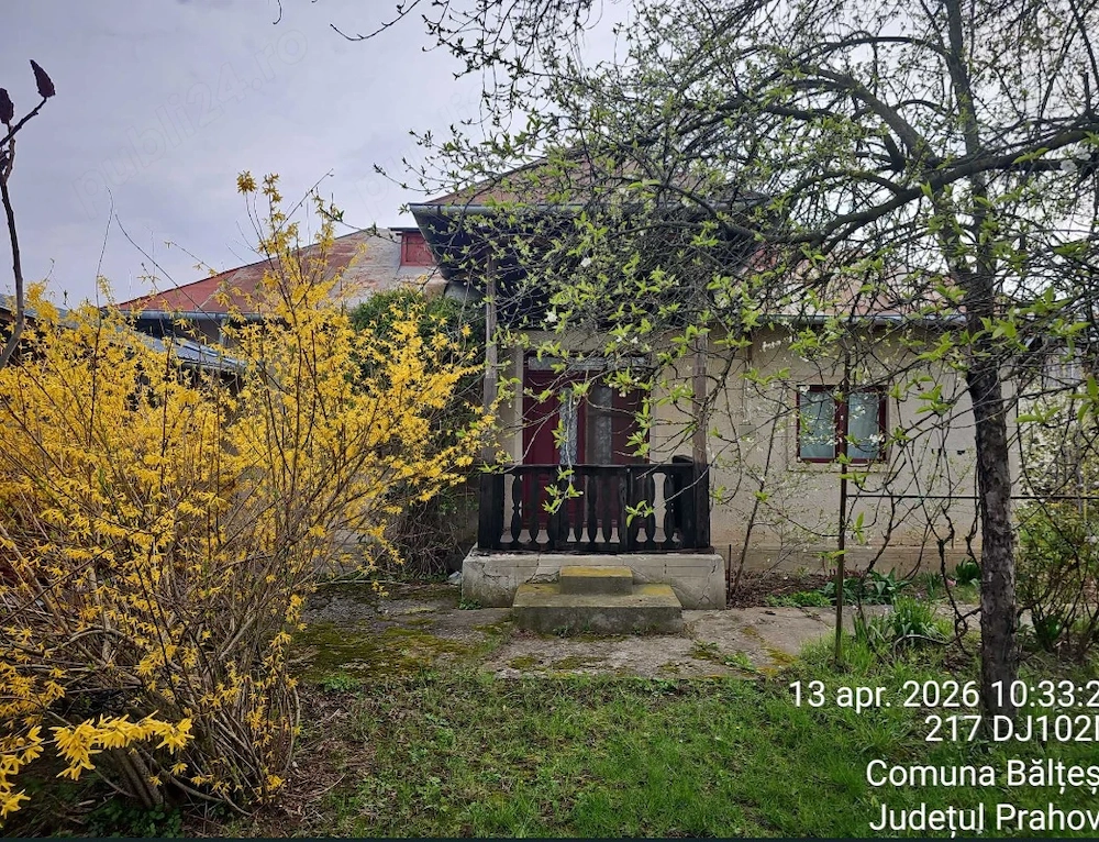 Casa si teren 5000 mp de vânzare, com.Bălțești, jud.Prahova