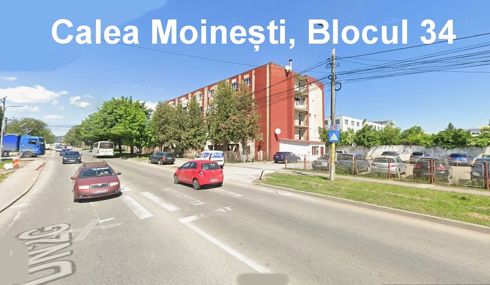 Vând sau închiriez, Garsonieră, Calea Moinești Bl. 34, et 4.