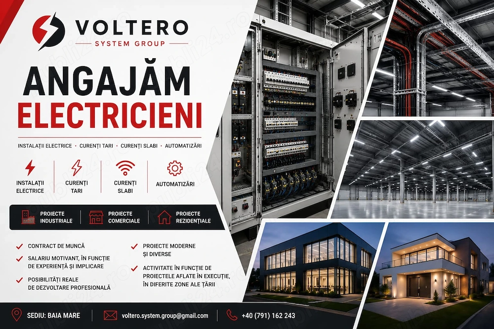 Angajăm electrician pentru lucrări electrice