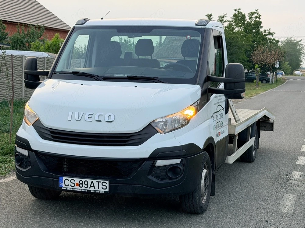 Autoplatforma Iveco Daily 2018 3.0 diesel  Euro 6  Tahograf  Platformă aluminiu Troliu  TVA DEDUCTIB