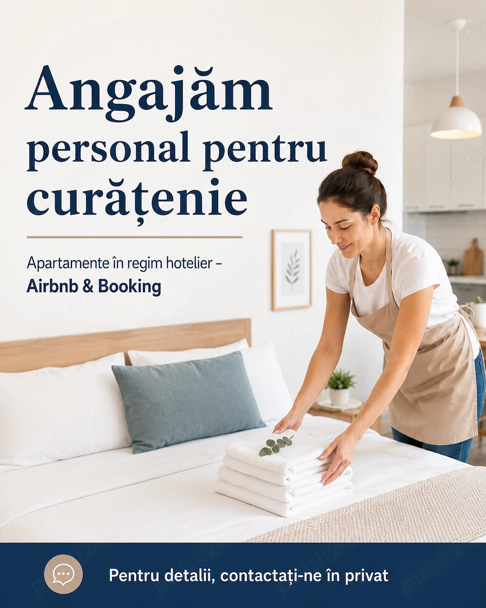 Angajăm personal pentru curățenie hotelieră