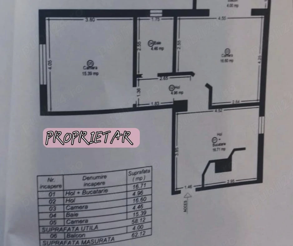 Vând apartament cu doua camere în zona Bucovinei. 