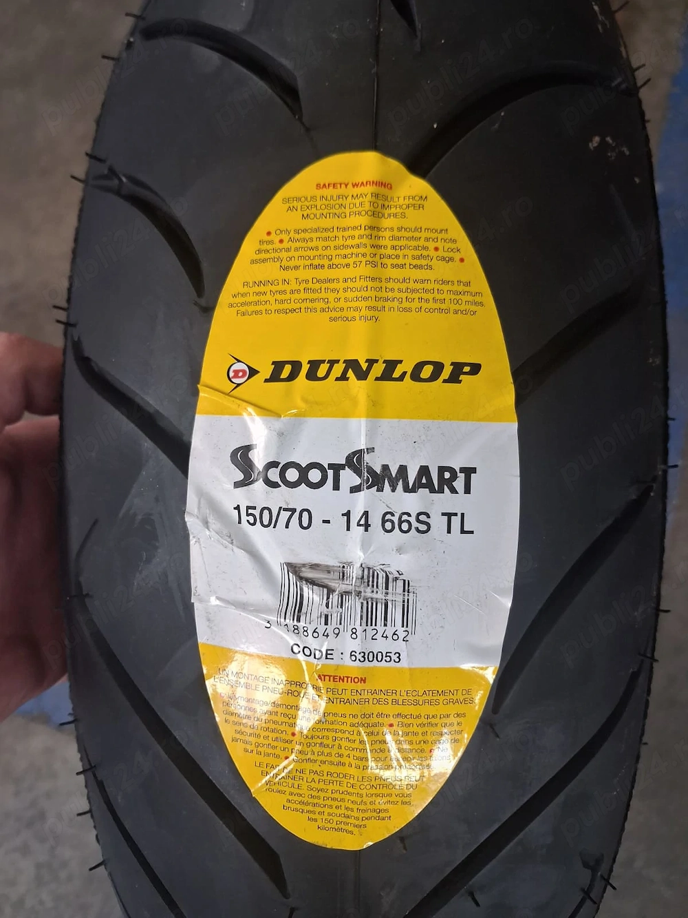 1 anvelopa Moto Dunlop 150/70/14 scootSmart Dot 2026