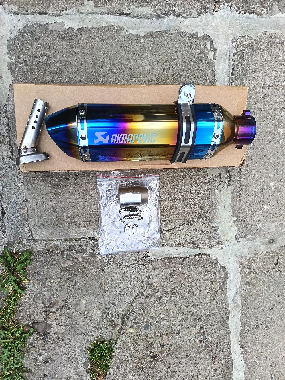 Toba sport moto / atv akrapovic blue flame ! nou 